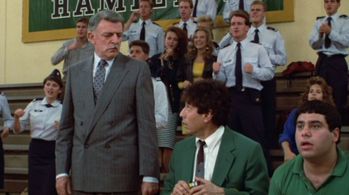 John Astin, Beth Miller, Paul Sand, Rachel Sharp, and Michael Zorek in Teen Wolf Too (1987)