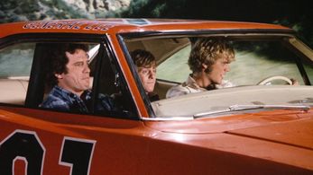 P.R. Paul, John Schneider, and Tom Wopat in The Dukes of Hazzard (1979)
