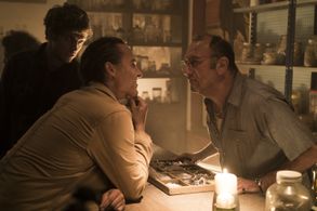 Frank Dillane, Miguel Pérez, and Daniel Sharman in Fear the Walking Dead (2015)