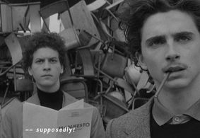 Mohamed Belhadjine and Timothée Chalamet