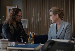 Constantine Maroulis and Henny Russell in Madam Secretary