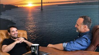 Rhys being interviewed on the 