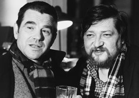 Rainer Werner Fassbinder and Hilmar Thate in Veronika Voss (1982)