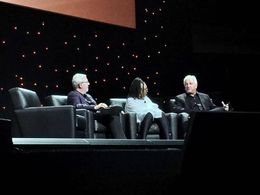 On a panel with Whoopi Goldberg and Leonard Maltin - 2017 D23.