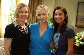 Jennie Garth, Ann Gillespie, and Jessica Stroup in 90210 (2008)