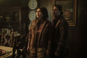 Daniella Pineda and Danny Ramirez in Tales of the Walking Dead (2022)