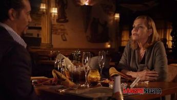 Anthony McKay as Ricky Santos and Julie Chapin as alexandra Levy in Sangre Negra