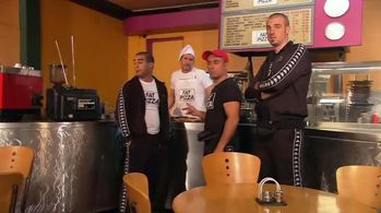 John Boxer, Paul Fenech, Paul Nakad, and Jabba in Fat Pizza (2003)