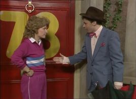 Sandi Toksvig and Nick Wilton in No 73 (1982)