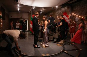 On the set of Prom Night