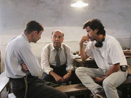 Christophe Barratier, Gérard Jugnot, and Kad Merad in The Chorus (2004)
