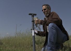 Jay Famiglietti in a scene from Last Call at the Oasis. Filmed at UC Irvine, March, 2011