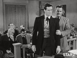 Stacy Harris, Dale Johnson, Hugh O'Brian, and Damian O'Flynn in The Life and Legend of Wyatt Earp (1955)