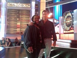 Robert Child, Rhoda Gilmore on the set of Deal or No Deal, September 11, 2009.