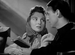 Pamela Brown and Hugh Burden in One of Our Aircraft Is Missing (1942)
