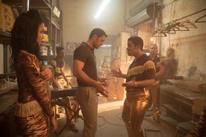 on the set of CINDERELO william levy / luis jose german