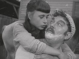 Harriet Andersson and Åke Grönberg in Sawdust and Tinsel (1953)