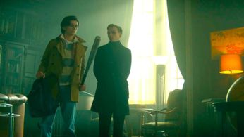 Sebastian Croft and Ty Tennant as the Dead Boy Detective Agency; Doom Patrol 2021