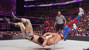 Brian Kendrick and T.J. Perkins in WWE Hell in a Cell (2016)