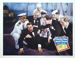 Alan Dinehart, Sam Flint, Jonathan Hale, and Warner Oland in Charlie Chan at the Race Track (1936)