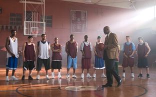 Samuel L. Jackson, Rob Brown, Antwon Tanner, Channing Tatum, Sidney Faison, Nana Gbewonyo, and Texas Battle in Coach Car