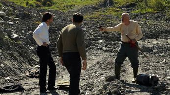 Still of Luca Magri, Marco Iannitello and Francesco Barilli in La casa nel vento dei morti (2012)