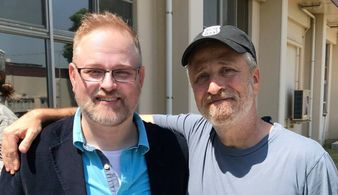 Brandon Millett and Jon Stewart