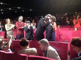 Diego Quemada-Díez, Leonardo Heiblum, Rodolfo Domínguez, and Brandon López in The Golden Dream (2013)