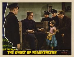 Ralph Bellamy, Lon Chaney Jr., George Eldredge, Janet Ann Gallow, Leyland Hodgson, and Ernie Stanton in The Ghost of Fra
