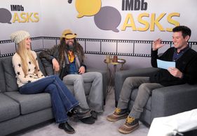 Sheri Moon Zombie, Rob Zombie, and Ben Lyons at an event for The IMDb Studio at Sundance (2015)