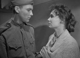 Vladimir Ivashov and Valentina Markova in Ballad of a Soldier (1959)