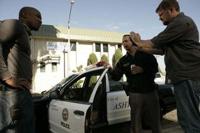 LazRael Lison Richmond Arquette Dp Richard Chamberlin On the set of RIFT 2010: Prepping for the next shot.