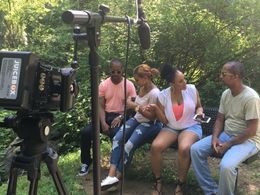 still of Trev Parham, Troy Parham, Wanda-Marie Carey, Dominique Janelle from LOST LIGHT SOUND HEARTS 2018