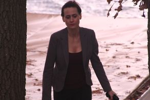 Jeanne Marie Spicuzza as LANA on location of 
