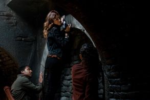 Lyndie Greenwood and Jerry MacKinnon in Sleepy Hollow (2013)