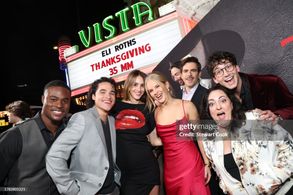Gabriel Davenport, Jalen Thomas Brooks, Nell Verlaque, Jenna Warren, Director/producer Eli Roth, Milo Manheim and Amanda