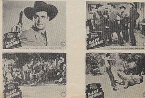 Edmund Cobb, Robert Fiske, Russell Hayden, Ted Mapes, and Dub Taylor in The Last Horseman (1944)