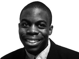 A 2011 black & white photograph of Brandon Fields.