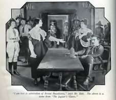 Ramon Novarro, Fritzi Brunette, Marjorie Daw, Sessue Hayakawa, Tom Moore, and Mabel Van Buren in The Jaguar's Claws (191