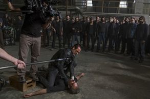 Jeffrey Dean Morgan, Matt Mangum, Steven Ogg, and Elizabeth Faith Ludlow in The Walking Dead (2010)