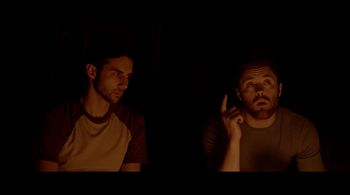 Aaron Leddick and Cooper Rowe in Heartland (2016)