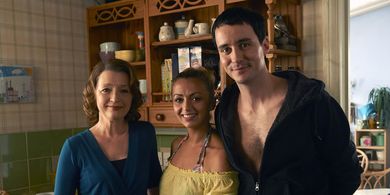 Lesley Manville, Lisa McGrillis, Sam Swainsbury