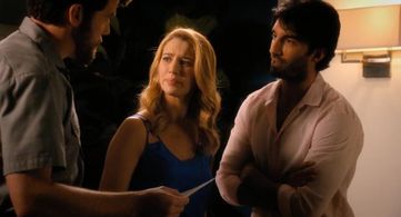 Craig Lee Thomas as 'Elvis', Yael Grobglas as 'Petra' and Justin Baldoni as 'Rafael' in 'Jane the Virgin'