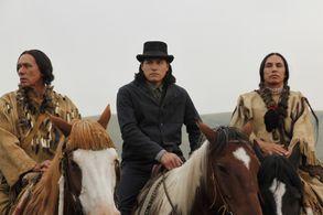 Eddie Spears, Wes Studi, and Gerald Auger in Hell on Wheels (2011)