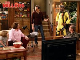 Beau Bridges, Will Arnett, Margo Martindale, J.B. Smoove, and Lulu Wilson in The Millers (2013)