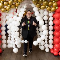 James Zahn enters The Toy Insider's Holiday of Play, New York City, September, 2022.