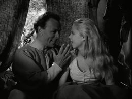 Bibi Andersson and Nils Poppe in The Seventh Seal (1957)