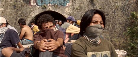 Rodolfo Domínguez and Brandon López in The Golden Dream (2013)