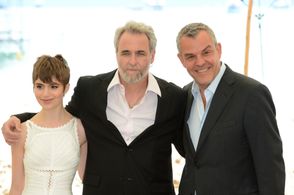 Ari Folman, Danny Huston, and Sami Gayle at an event for The Congress (2013)