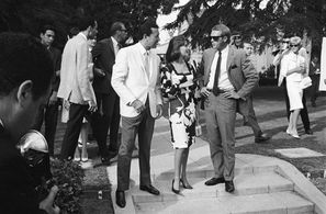 Natalie Wood, Steve McQueen, Vic Damone, William Claxton, and Luci Baines Johnson